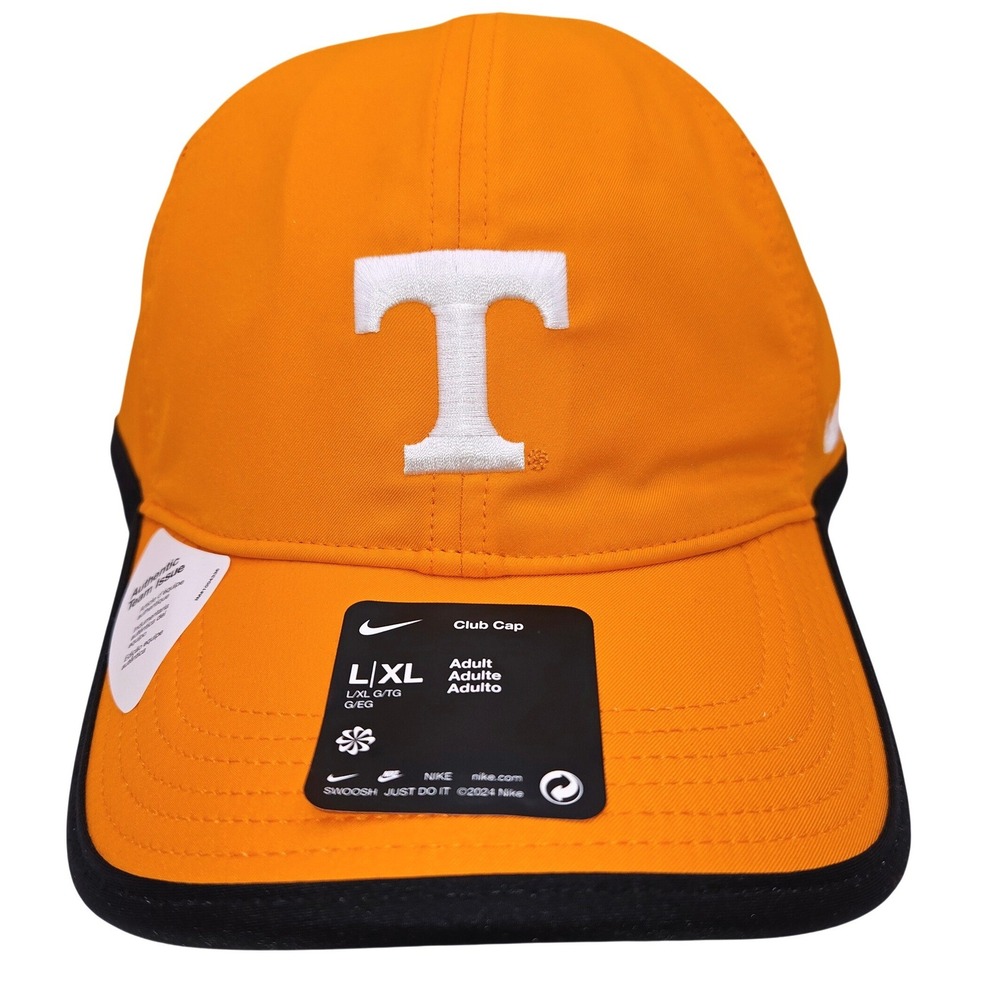 Nike Tennessee Volunteers Club Mens L/XL Orange Dri-FIT Hat NC19-87FF-UTN-2MA